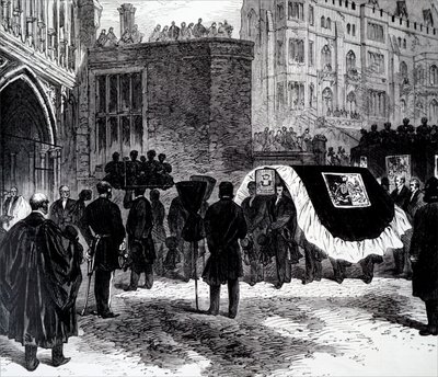 Henry John Temple, Palmerston 3. vikomt temetése. alkotó: Unbekannt