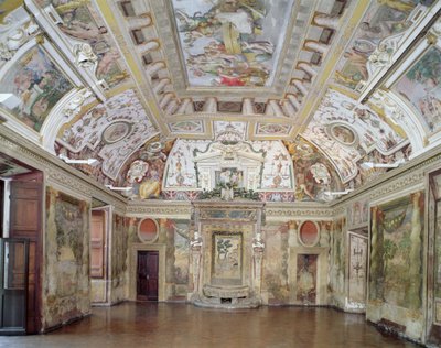 A fő szalon, amelyet Pirro Ligorio (1500-1583 körül) tervezett Ippolito II d