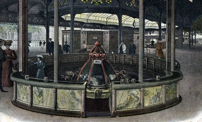 Termálturizmus: la source de la sainte Grille a Vichy, Allier 1905 körül. (gyógyturizmus: a Sainte-Grille-forrás Vichyben, Franciaország) alkotó: Unbekannter Künstler