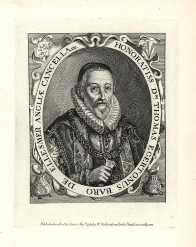 Thomas Egerton (1540-1617) alkotó: Unbekannter Künstler