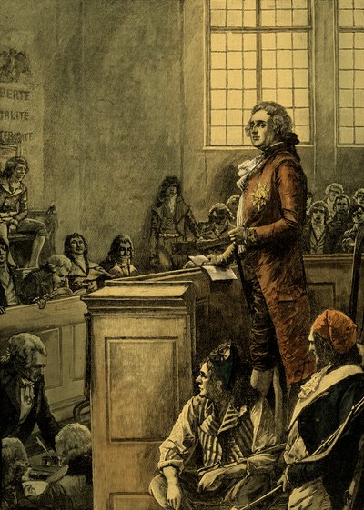 XVI. Lajos francia király tárgyalása alkotó: Unbekannter Künstler