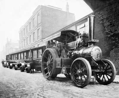 Egyesült Királyság : Rakományt vontató vontatómotor. Manchester, 1904 alkotó: Unbekannt