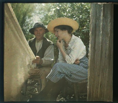 Vendee festői: Longeville, Franciaország - Autochrome anonymous alkotó: Unbekannter Künstler