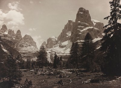 Az alpesi tundra látványa Brenta Alta, a Brenta Csoportban alkotó: Unbekannter Künstler
