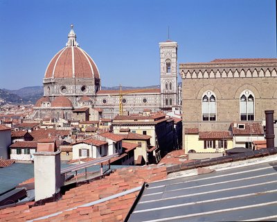 Kilátás a katedrálisra, a Campanile-ra és az Orsanmichele-re (fotó) alkotó: Unbekannt