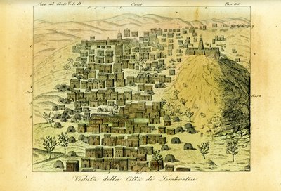 Kilátás Timbuktu városára, Malira alkotó: Unbekannt