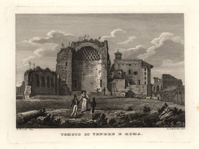 Kilátás a Vénusz és Róma temploma, Vénusz és Róma temploma, Vénusz és Róma temploma romjaira alkotó: Unbekannt