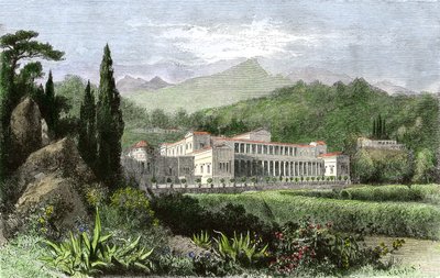 Villa de Plinius the Young (latinul Caius Plinius Caecilius Secundus, 61-114), római író és politikus, ókori Róma alkotó: Unbekannter Künstler