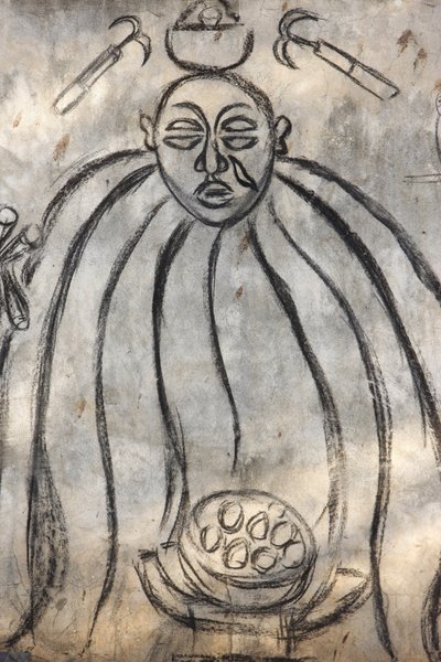 Voodoo istenség, Lome, Togo alkotó: Unbekannt