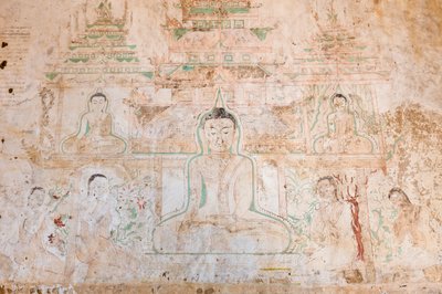 Falfestés, Sulamani Pahto, Bagan (fotó) alkotó: Unbekannter Künstler