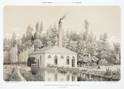 Water Power, 1900 előtti cink hengermű (Laminoir), Saint Louis, Bray közelében, Franciaország alkotó: Unbekannt