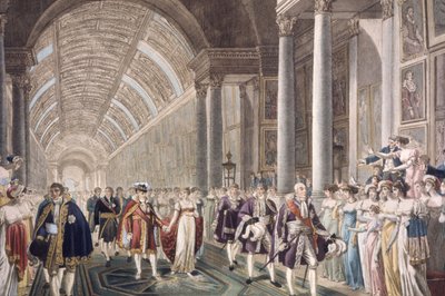 I. Napóleon és Marie-Louise esküvője a Louvre palotában, 1810 körül (metszet) alkotó: Unbekannter Künstler