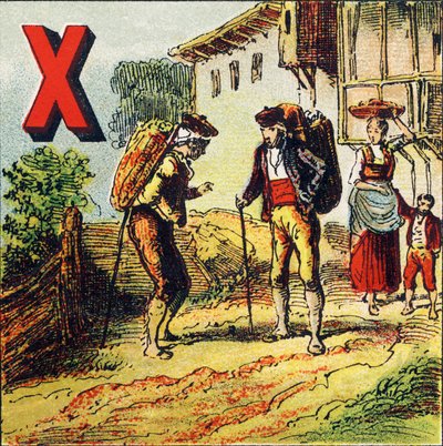 X: Sherry. Boráról híres spanyol város – Földrajzi ábécéből kivont metszet. Guerin-Muller et Cie, kiadók, Párizs alkotó: Unbekannt