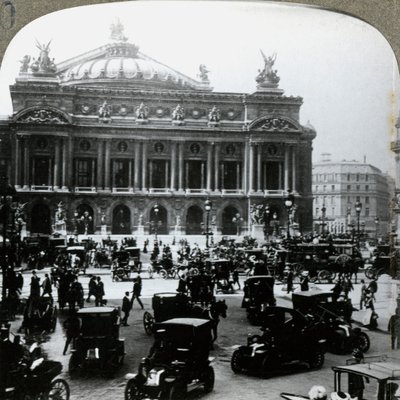 Nagy Operaház, Párizs, 1900-as évek. alkotó: Underwood and Underwood