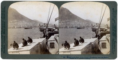 Hongkong a kikötőből, 1901 alkotó: Underwood and Underwood