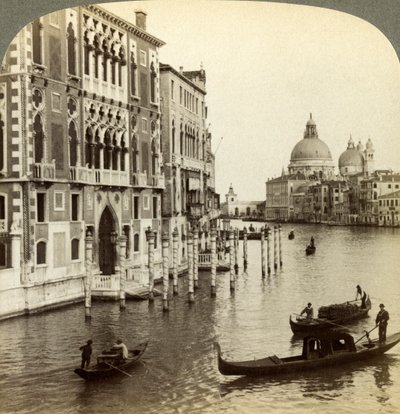A Canal Grande, Velence, Olaszország. alkotó: Underwood and Underwood
