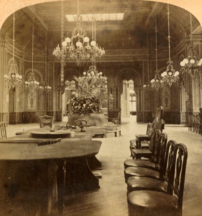 A híres rulettszalon, kaszinó, Monte Carlo, Monaco, 1897. alkotó: Underwood and Underwood