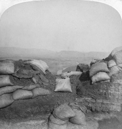 Kilátás Spion Kopból, Dél-Afrika, 2. búr háború, 1901 alkotó: Underwood and Underwood