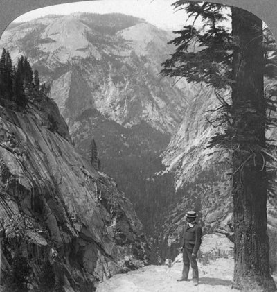 Yosemite Valley, Kalifornia, USA, 1902. alkotó: Underwood and Underwood