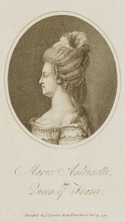 Marie Antoinette, Franciaország néhai királynője alkotó: Unidentified