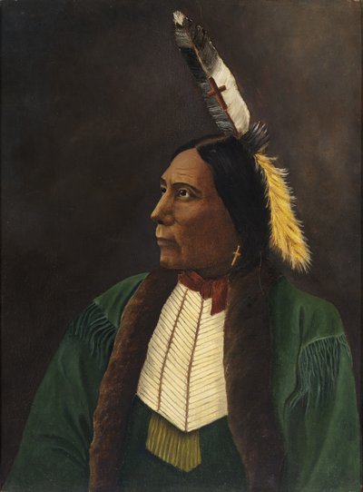 Egy amerikai indián portréja alkotó: Unidentified