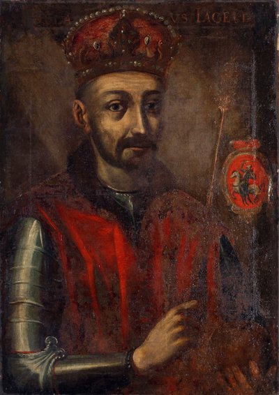 A litván nagyherceg és Jogaila lengyel királyt ábrázoló festmény alkotó: Unidentified painter label QS