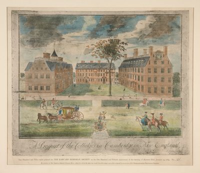 Az új-angliai cambridge-i főiskolák kilátása; reprodukció Dr. Samuel Abbott számára készült alkotó: Unknown