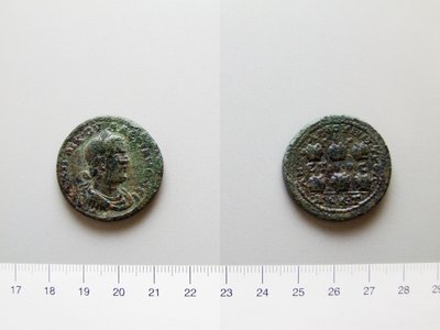Valerianus, Róma császárának érme; Gallienus, Róma császára Anazarbusból alkotó: Unknown