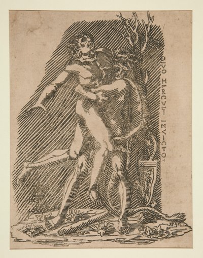 Herkules és Antaeus alkotó: Unknown