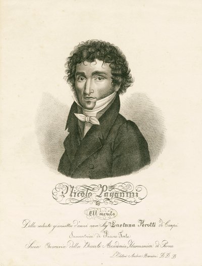 Niccolo Paganini - portré alkotó: Unknown