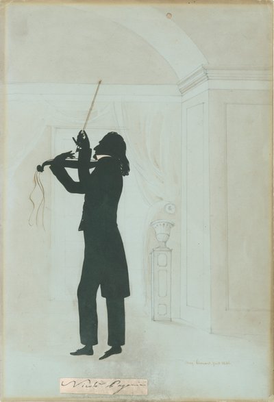 Niccolo Paganini - sziluett alkotó: Unknown