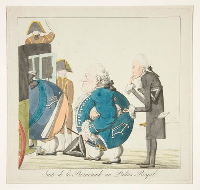 Suite de la Promenade au Palais-Royal (a Palais-Royal sétánya után) alkotó: Unknown