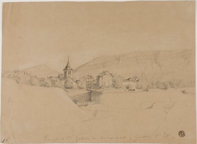 A Saint-Gervais-templom a sáncokról nézve Genfben alkotó: Unknown