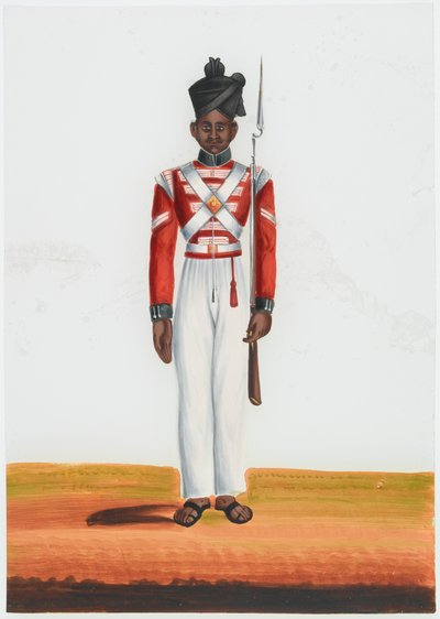 2. Martin zászlóalj Havildar, Madras hadserege alkotó: Unknown artist
