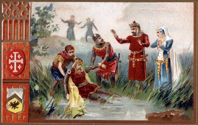 3. keresztes hadjárat: Frederic Barberossa császár (német római császár) holttestét fedezték fel a Selef folyóban 1190-ben. alkotó: Unknown artist