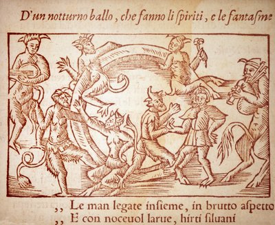 A szombat, Olaus Magnus (1490-1557) svéd vallásos és földrajztudós metsze, "Az északi nemzet története" c. alkotó: Unknown artist