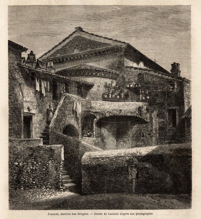 Egy kloáka a San Crispino kápolna mögött alkotó: Unknown artist