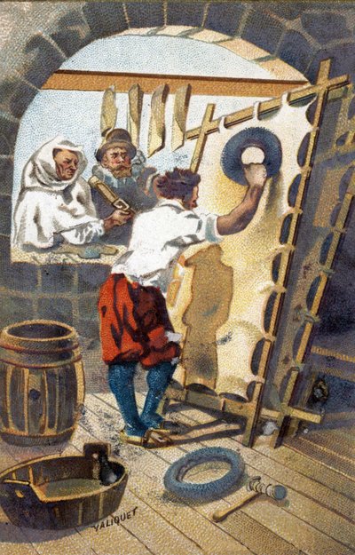 Papagájgyártó 1575-ben. alkotó: Unknown artist