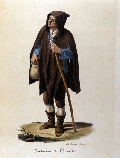 Szicíliai Camastra régióból származó paraszt. alkotó: Unknown artist