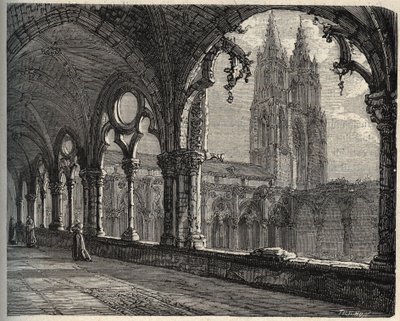 Abbaye Saint-Jean-des-Vignes - Soissons - (Saint Jean des Vignes) - metszet „” PATRIE” betűkkel - PECTUREQUIREQUE FRANCIAORSZÁG LEÍRÁSA 6 KÖTETÉSBEN LUCIEN HUARD TÁRSA - 19. század vége alkotó: Unknown artist
