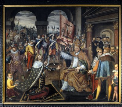 IV. Henrik (1553-1610) elítélése 1572-ben – névtelen festmény a 16. századról, Tournai katedrális alkotó: Unknown artist