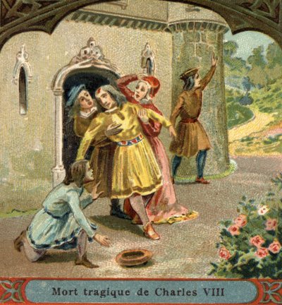 VIII. Károly véletlen halála 1498-ban. alkotó: Unknown artist