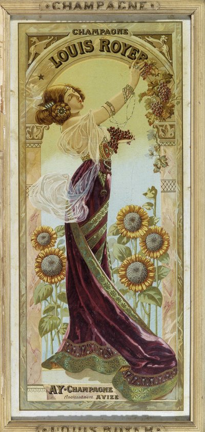 Louis Royer pezsgő reklámplakátja, 19. század vége alkotó: Unknown artist