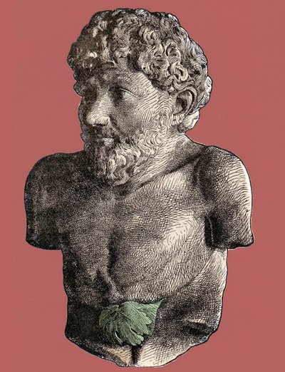 Aesopus – A görög meseíró Esope mellszobra (körülbelül 620-körülbelül i.e. 564) alkotó: Unknown artist