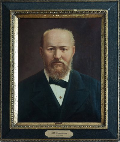 Alexandre Ostrovski – Alexander N. Ostrovski (1823-1886) drámaíró portréja, névtelen. Olaj, vászon, 19. század második fele, A. Osztrovszkij Állami Múzeum, Shchelykovo alkotó: Unknown artist