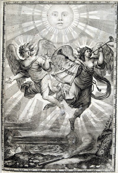 A fény allegorikus alakja – A fény Monsignornak, Jules Mazarin bíborosnak (Giulio Raimondo Mazzarino vagy Mazzarino) (1602-1661) alkotó: Unknown artist