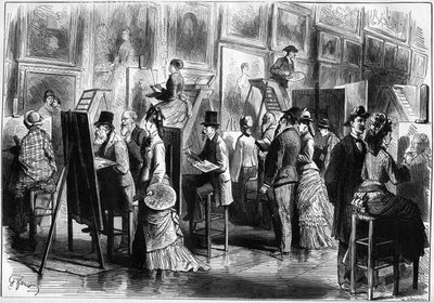Amatőr festők a Musee du Louvre-ban alkotó: Unknown artist