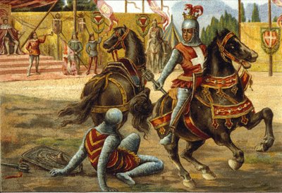 Savoyai VII. Amedeus (1360-1391) mondta a Vörös grófot egy versenyen. VIII Savoyai Amedeo (az úgynevezett Rosso). alkotó: Unknown artist
