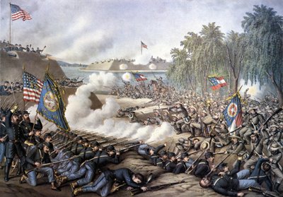 Amerikai polgárháború (1861-1865): Az első korinthoszi csata (Mississippi) április 29-június 10. alkotó: Unknown artist