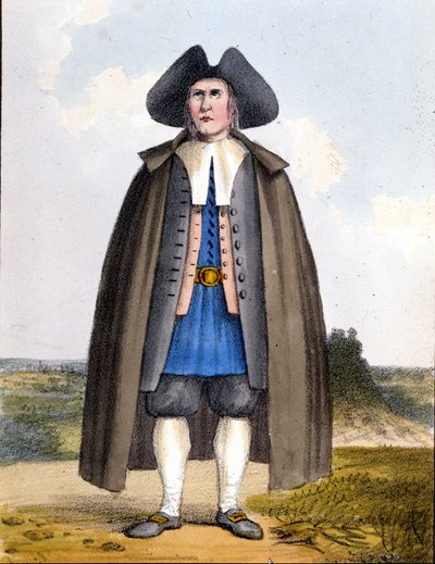 Amerikai kvéker, 18. század vége. alkotó: Unknown artist